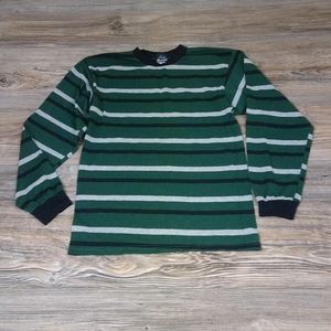 Vintage Style Striped Long Sleeve Top